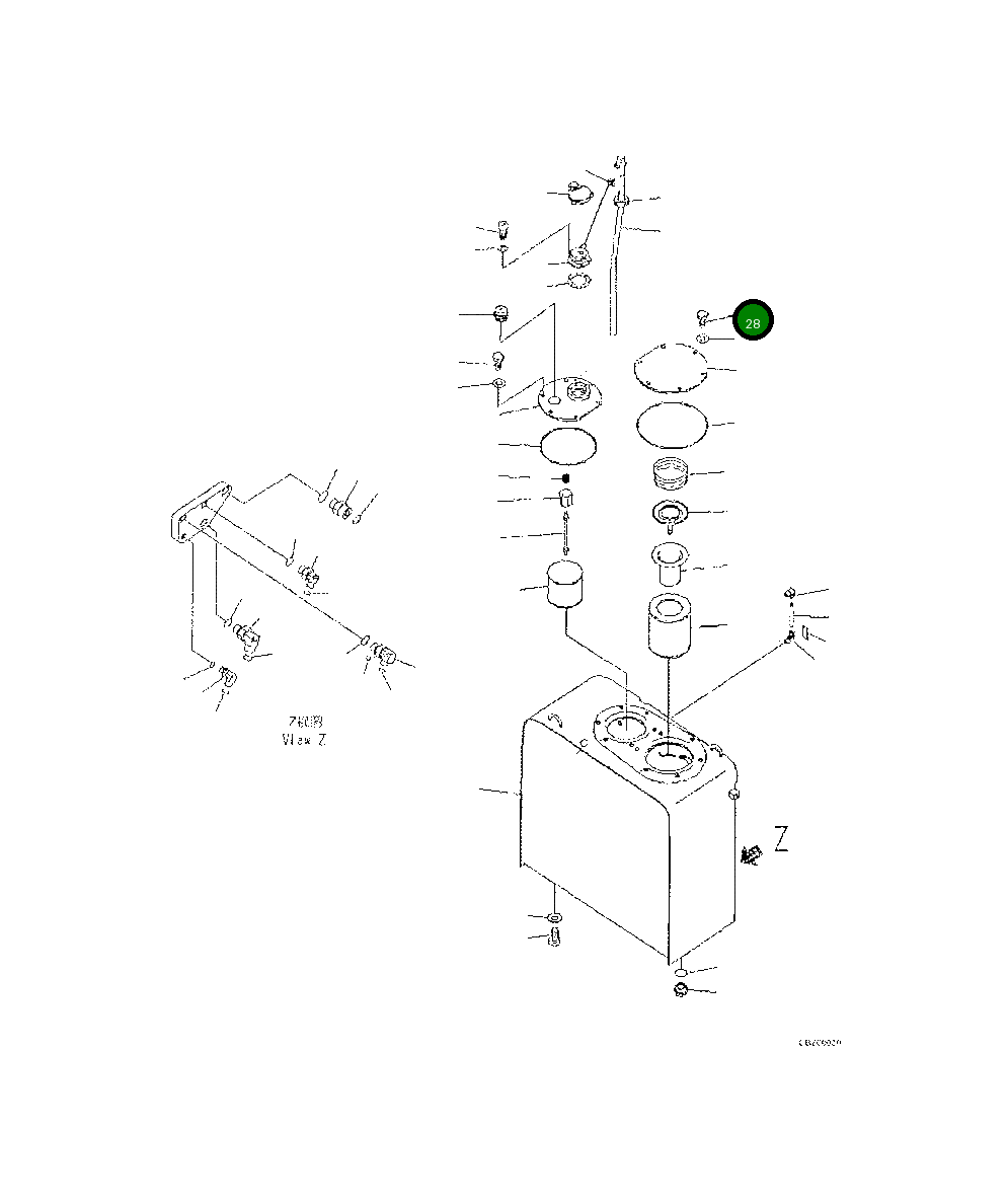 Болт 101081225 Komatsu