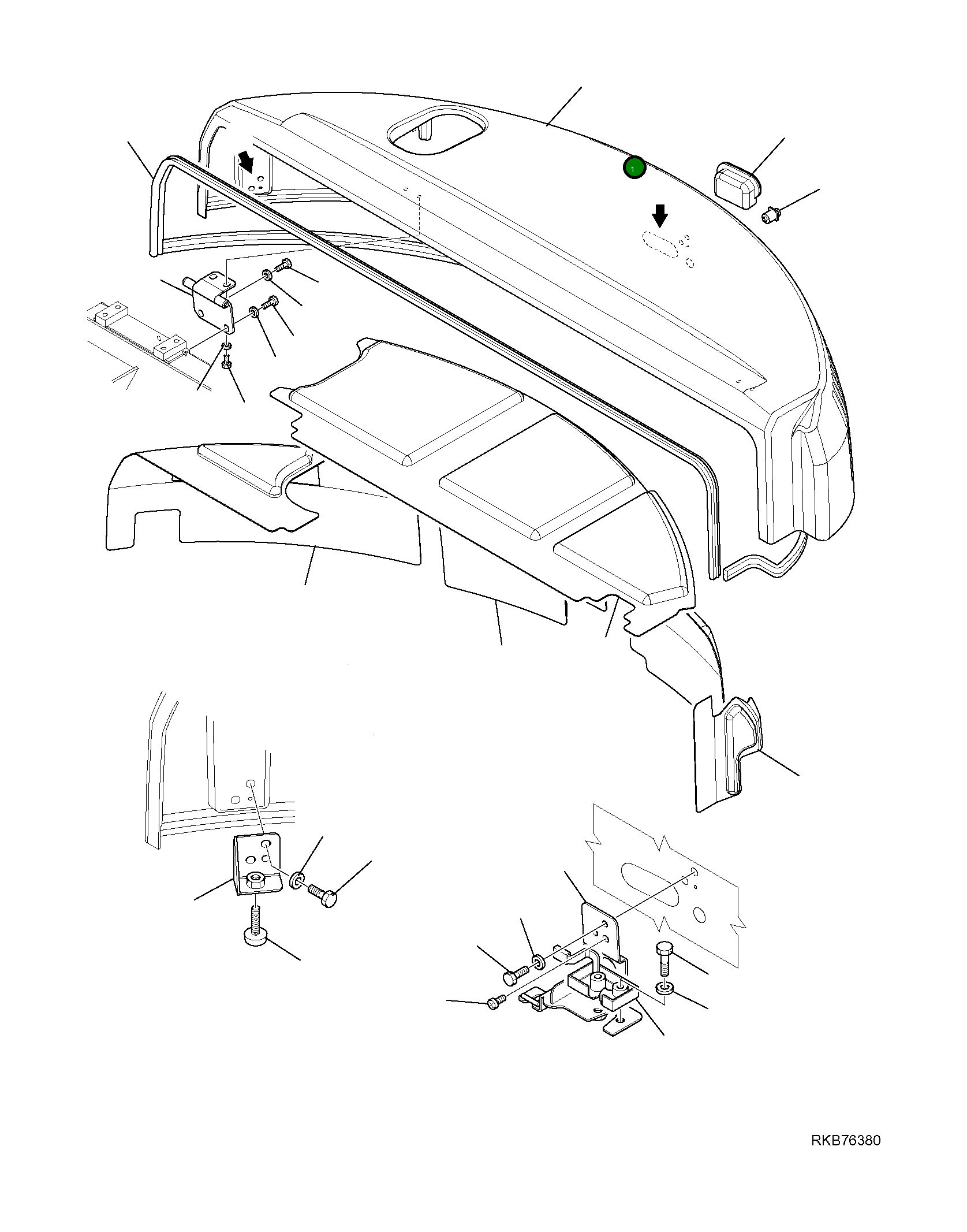 Крышка 21W-54-R1211 Komatsu