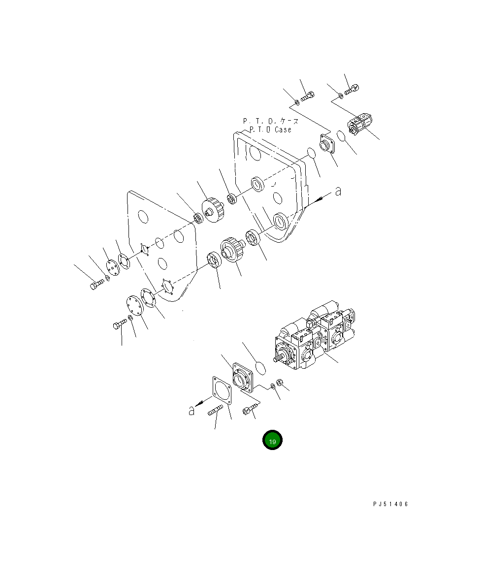 Болт 01252-41440  Komatsu
