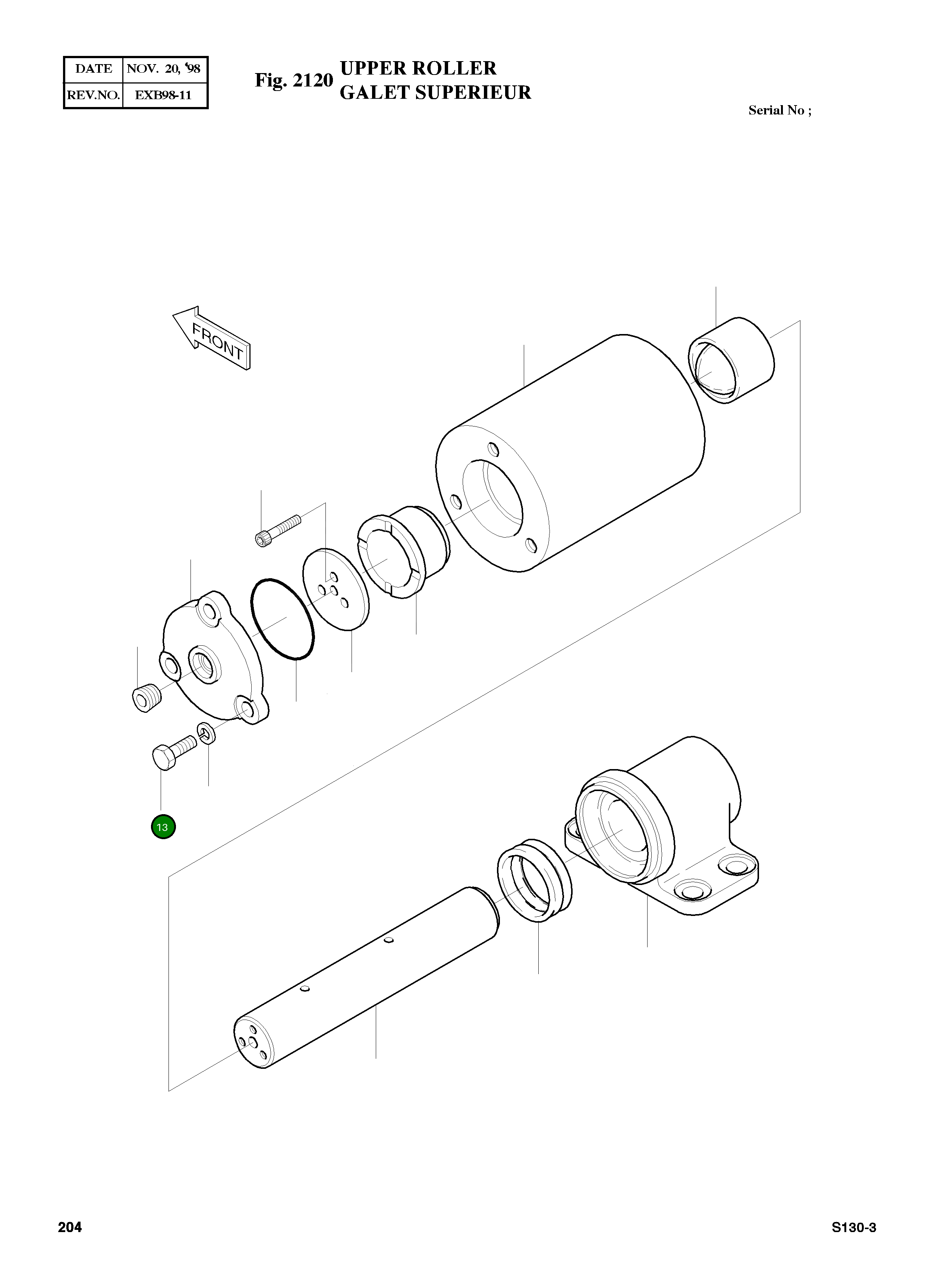 Болт S0711951  Komatsu