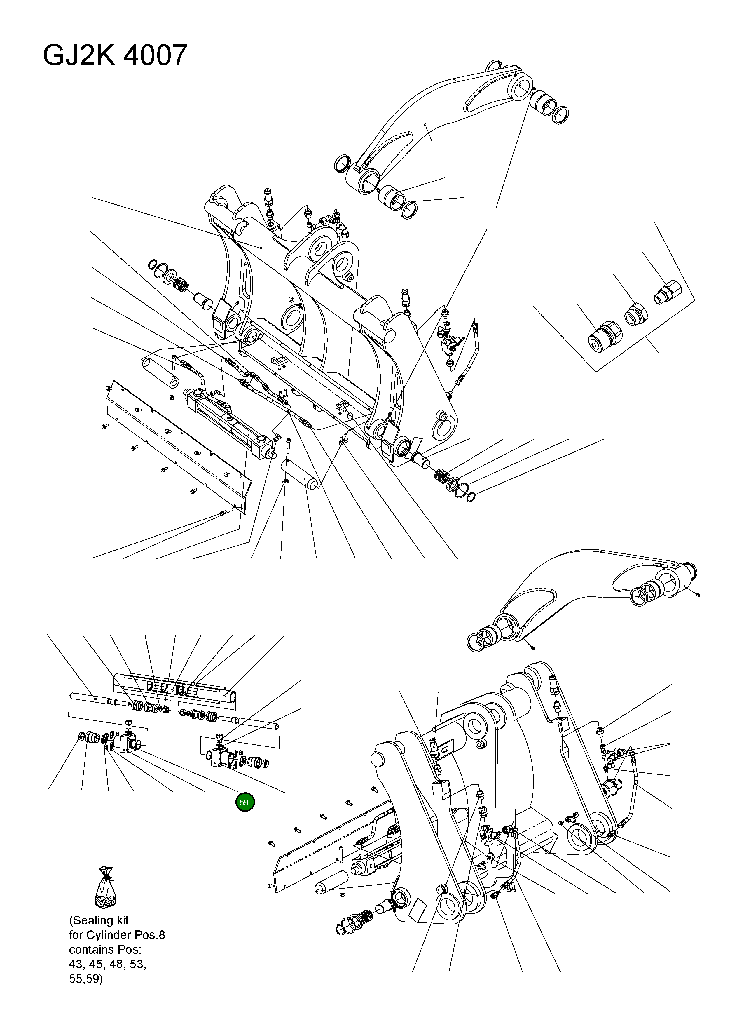 Кольцо уплотнительное (O-Ring) 42Y-72-H0P75 Komatsu