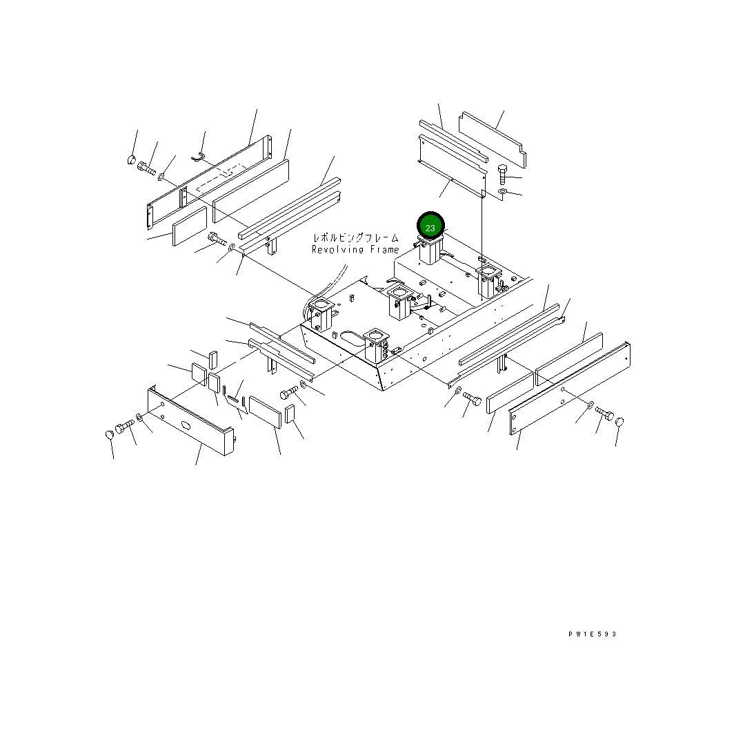 Крышка 21N-54-39821 Komatsu