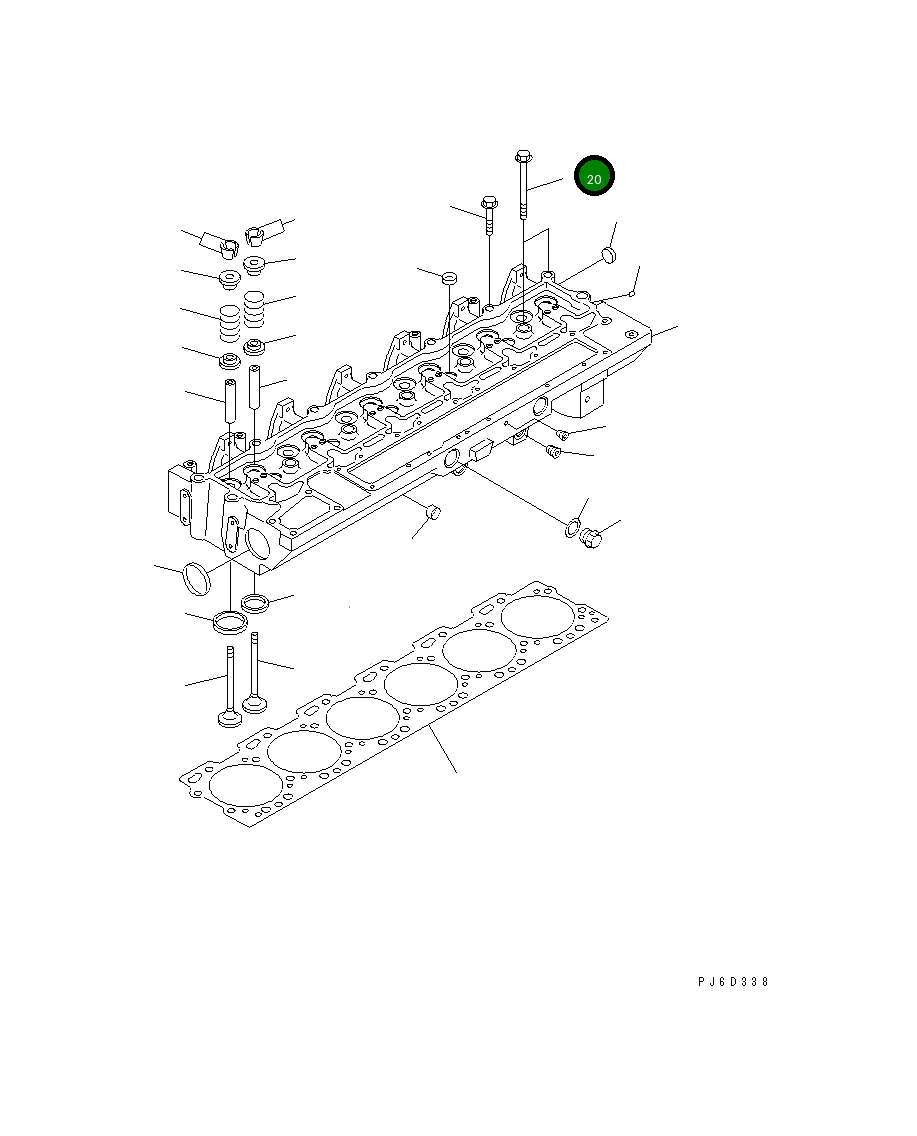 Болт 6742-01-3280 Komatsu