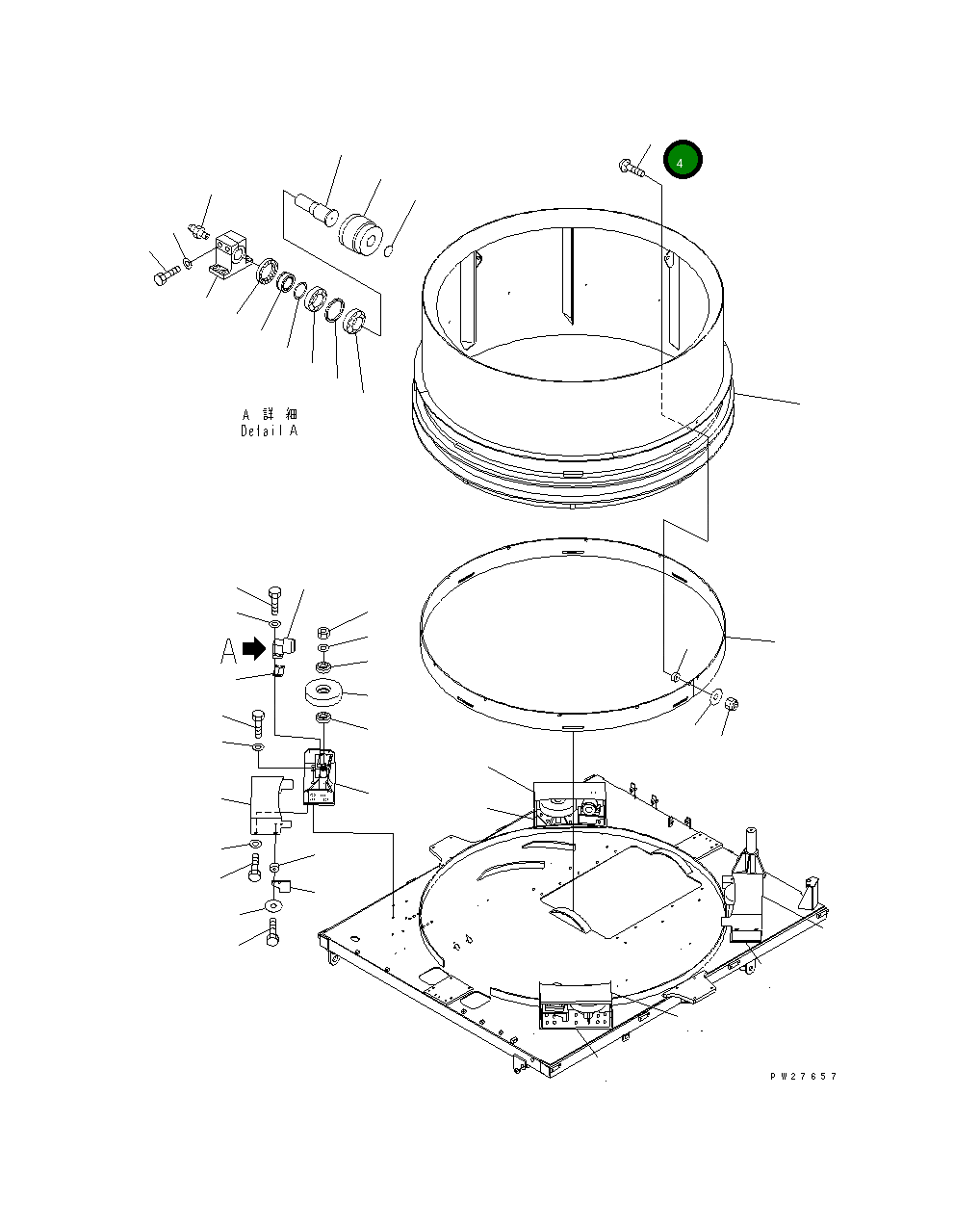 Болт 8287-70-2910 Komatsu
