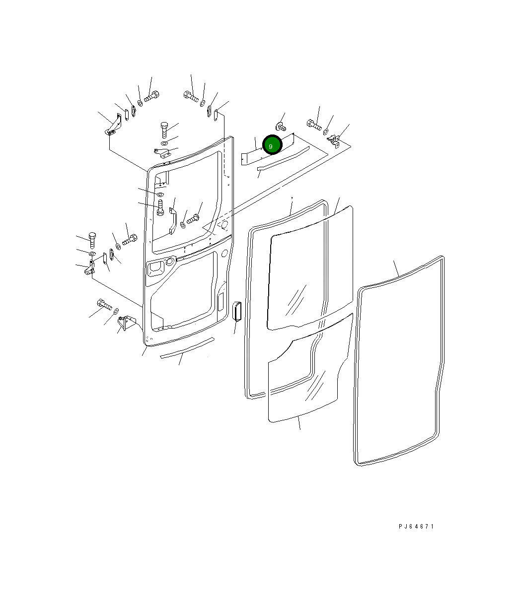 Крышка 22M-54-14430 Komatsu