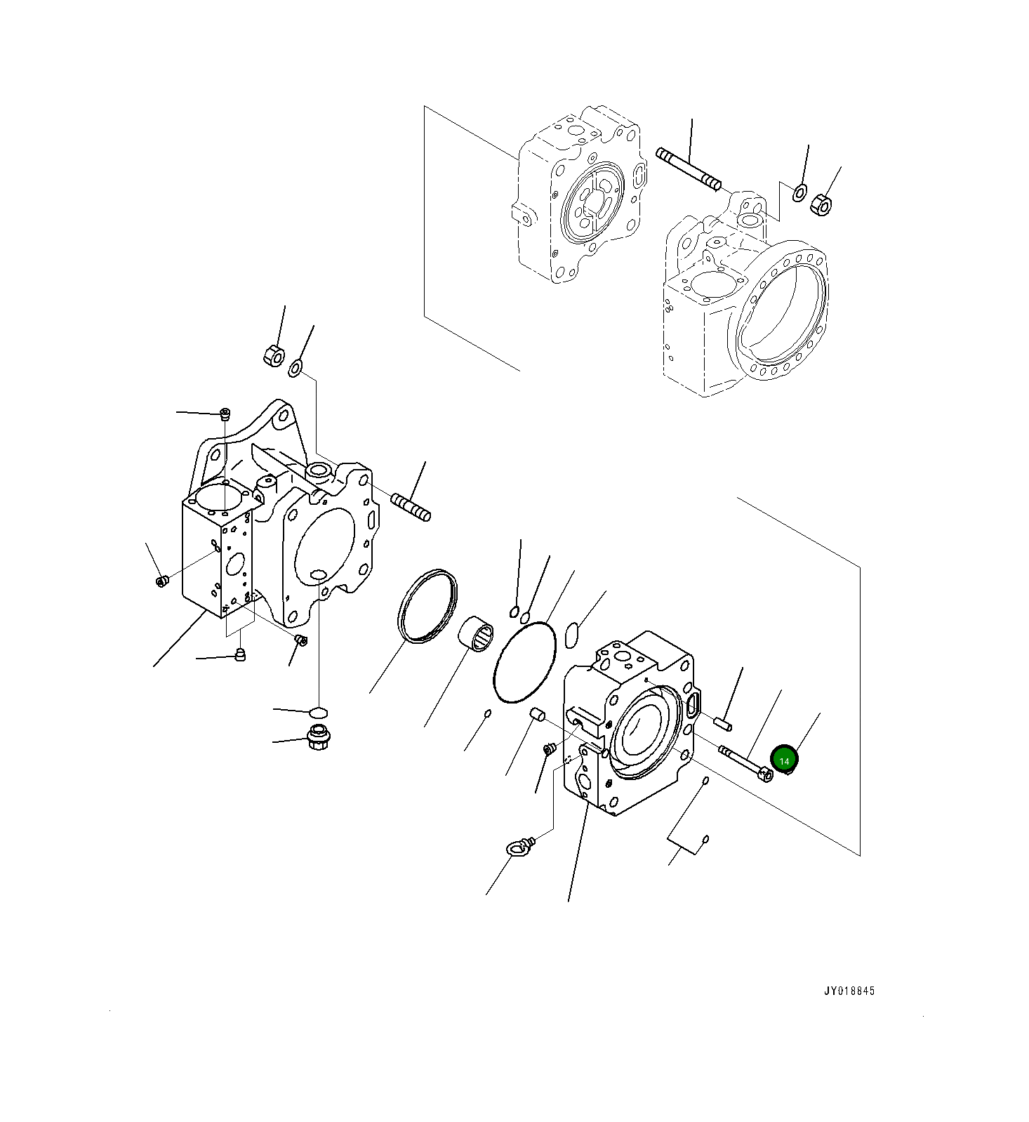 Болт 708-25-12530 Komatsu
