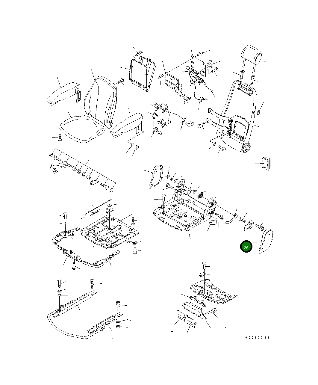 Крышка 20K-57-31660 Komatsu