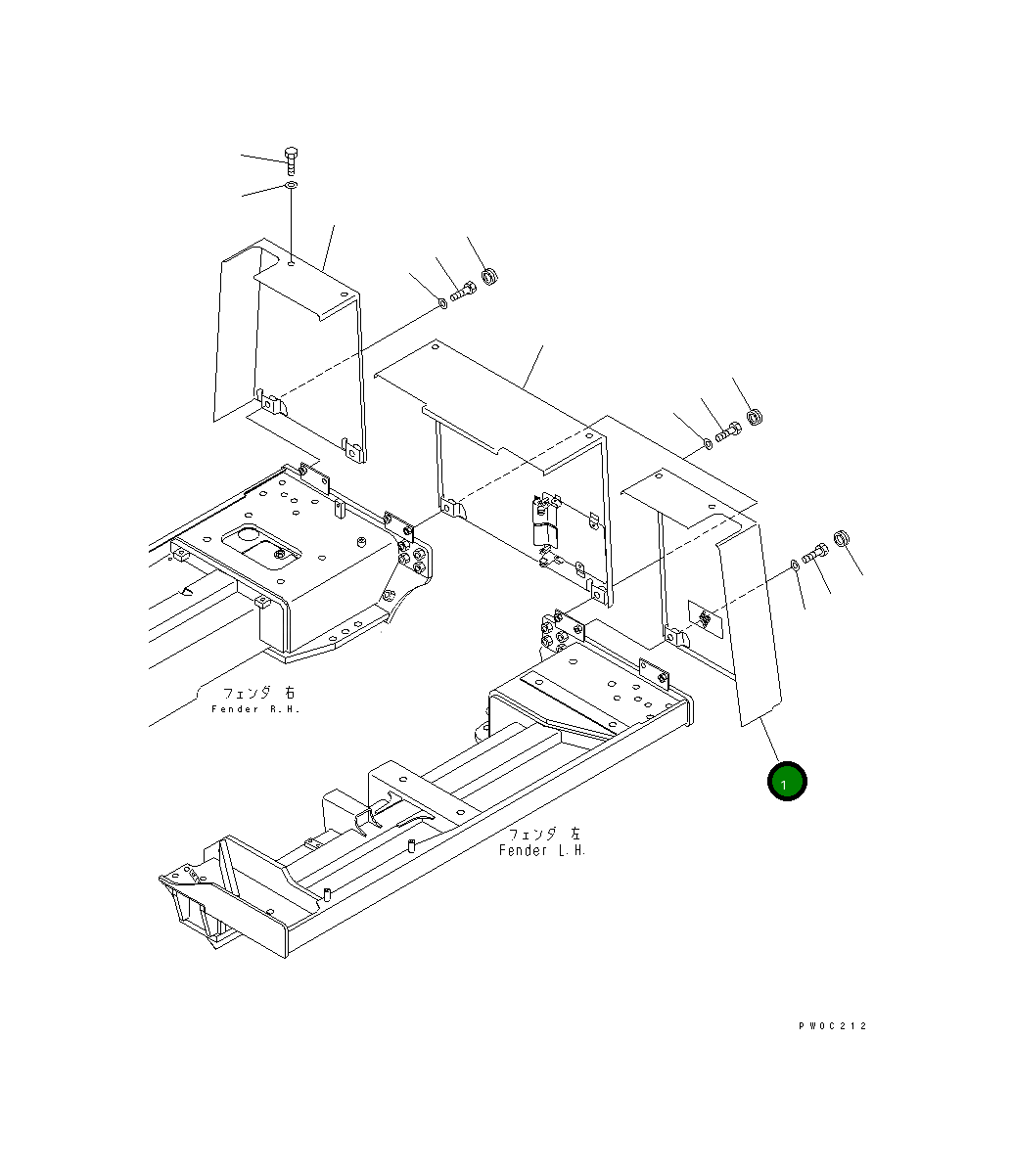 Крышка 11Y-54-13463 Komatsu
