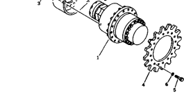 Ведущая звезда 1-14320-1110 Komatsu