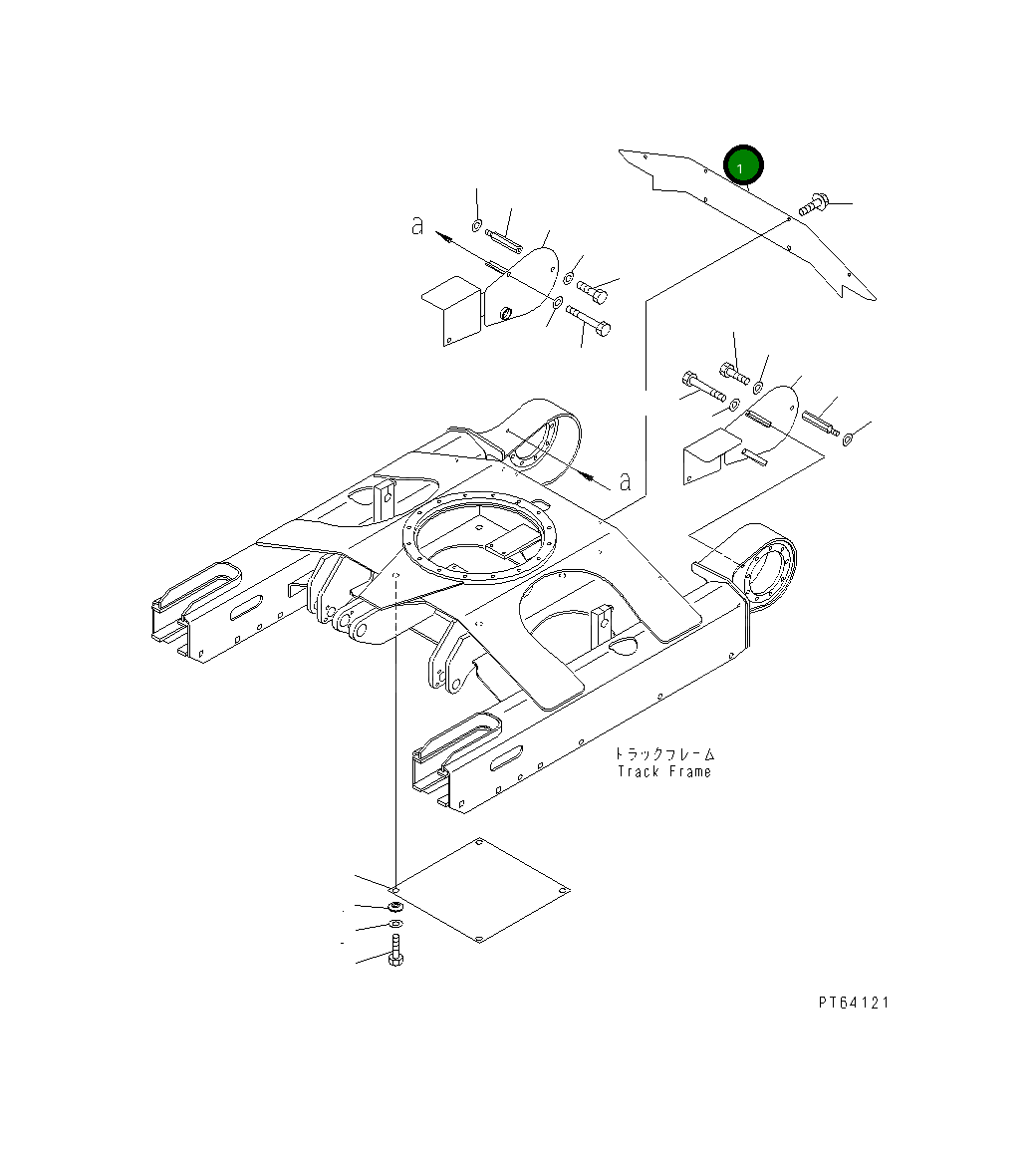 Крышка 21U-30-31121  Komatsu