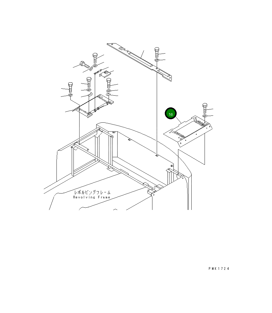 Крышка 203-54-66632 Komatsu
