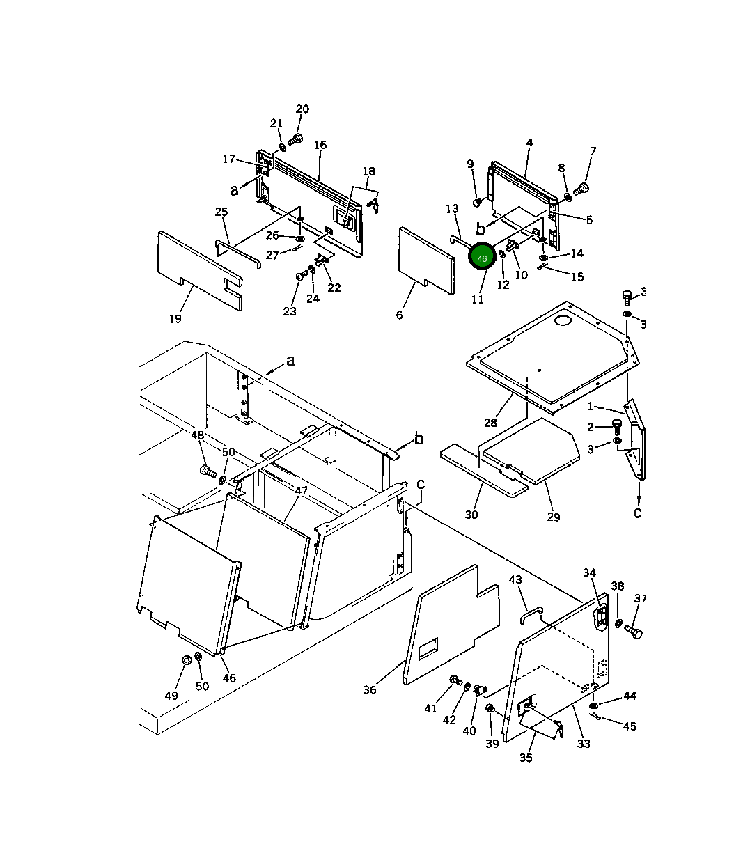 Крышка 201-54-31280 Komatsu
