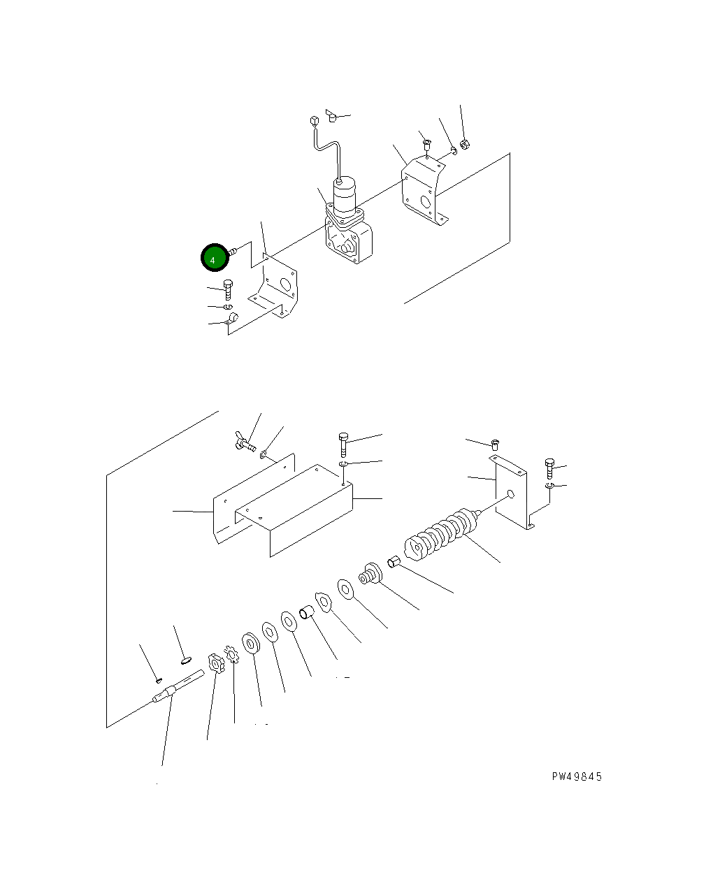 Болт TA01110560  Komatsu