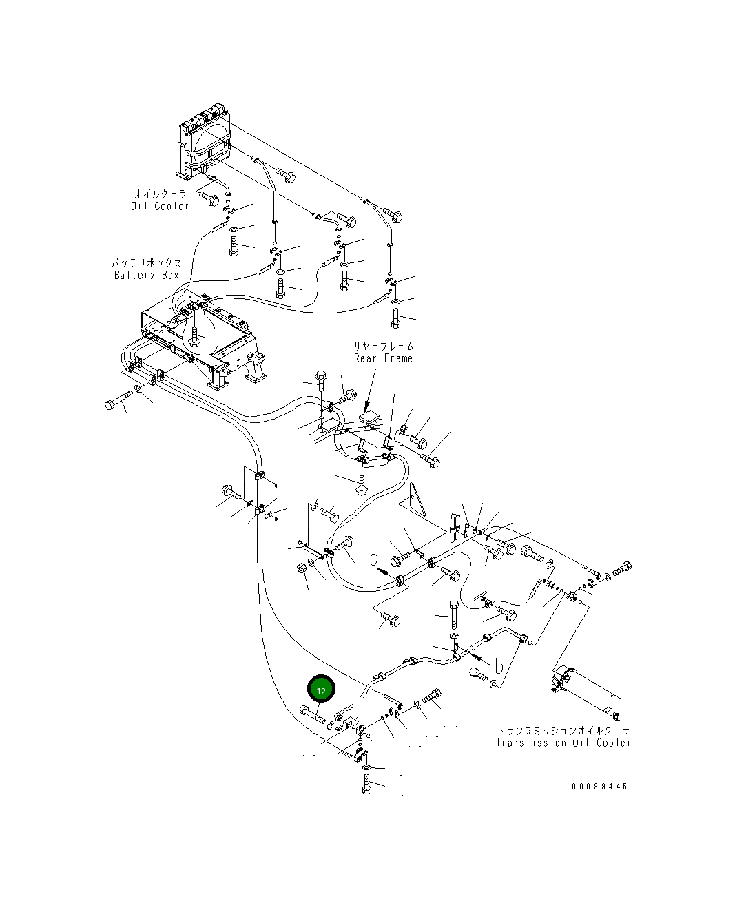 Болт 582-61-16850 Komatsu