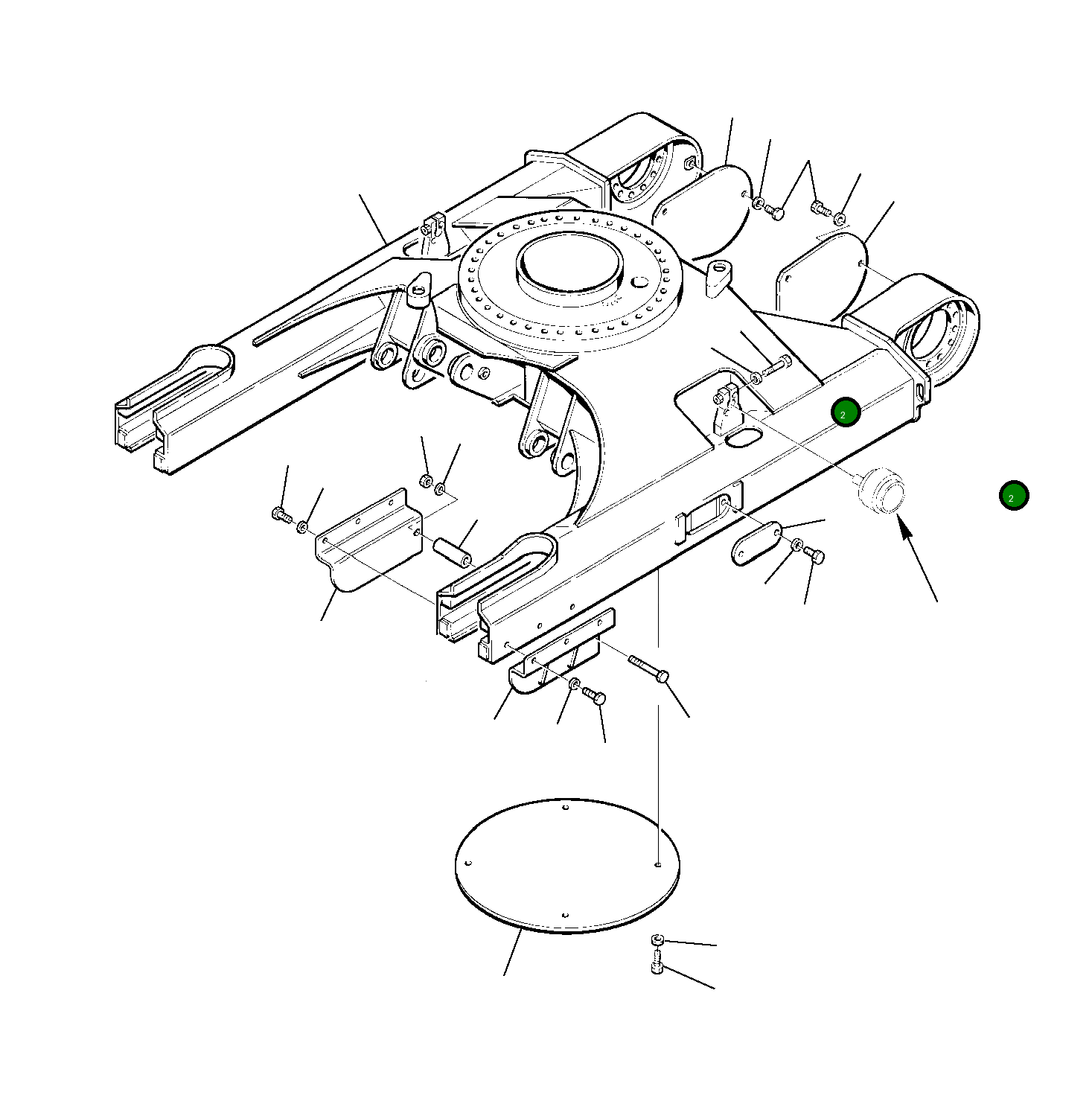 Крышка 22E-30-11121  Komatsu