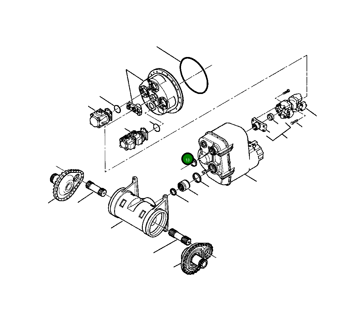 Кольцо уплотнительное (O-Ring) 254 693 R1 Komatsu