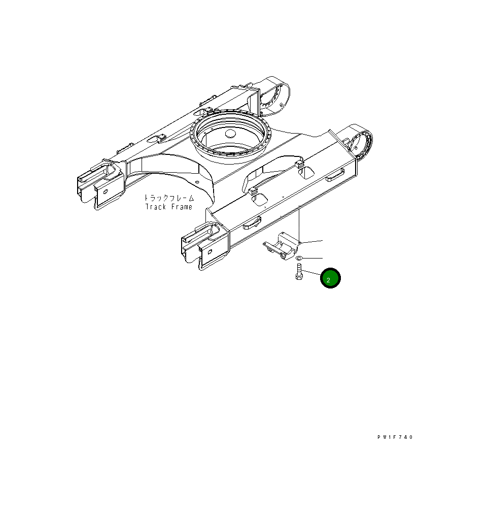 Болт 01010-B2050  Komatsu