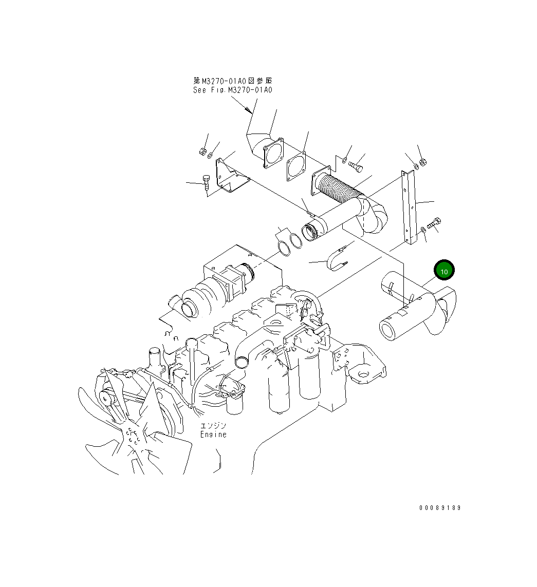 Крышка 56D-02-21422 Komatsu