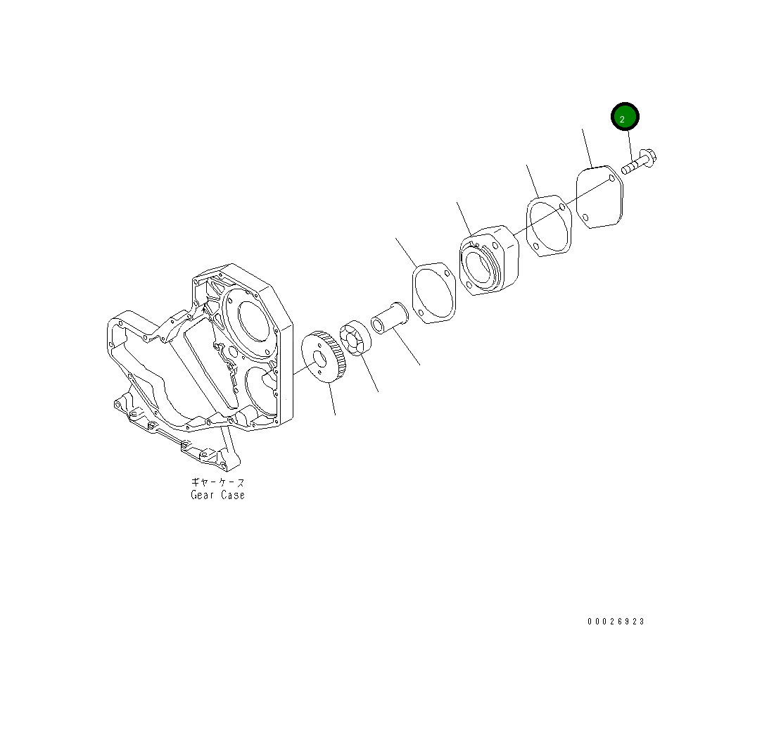 Болт 6732-21-3490 Komatsu