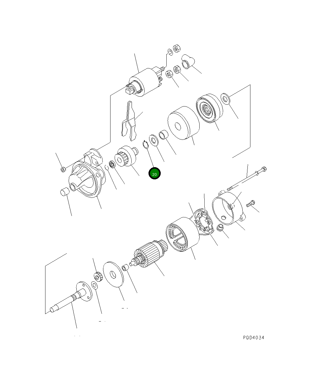 Кольцо YMX9055715000 Komatsu