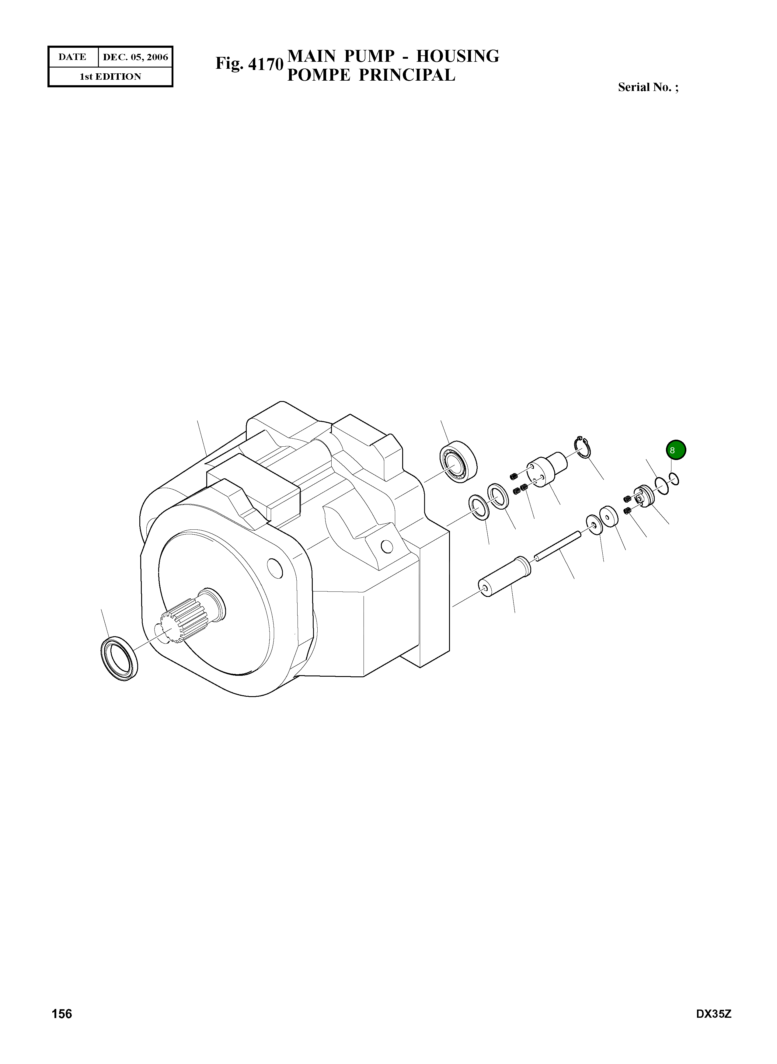 Кольцо уплотнительное (O-Ring) 2.180-00431 Komatsu