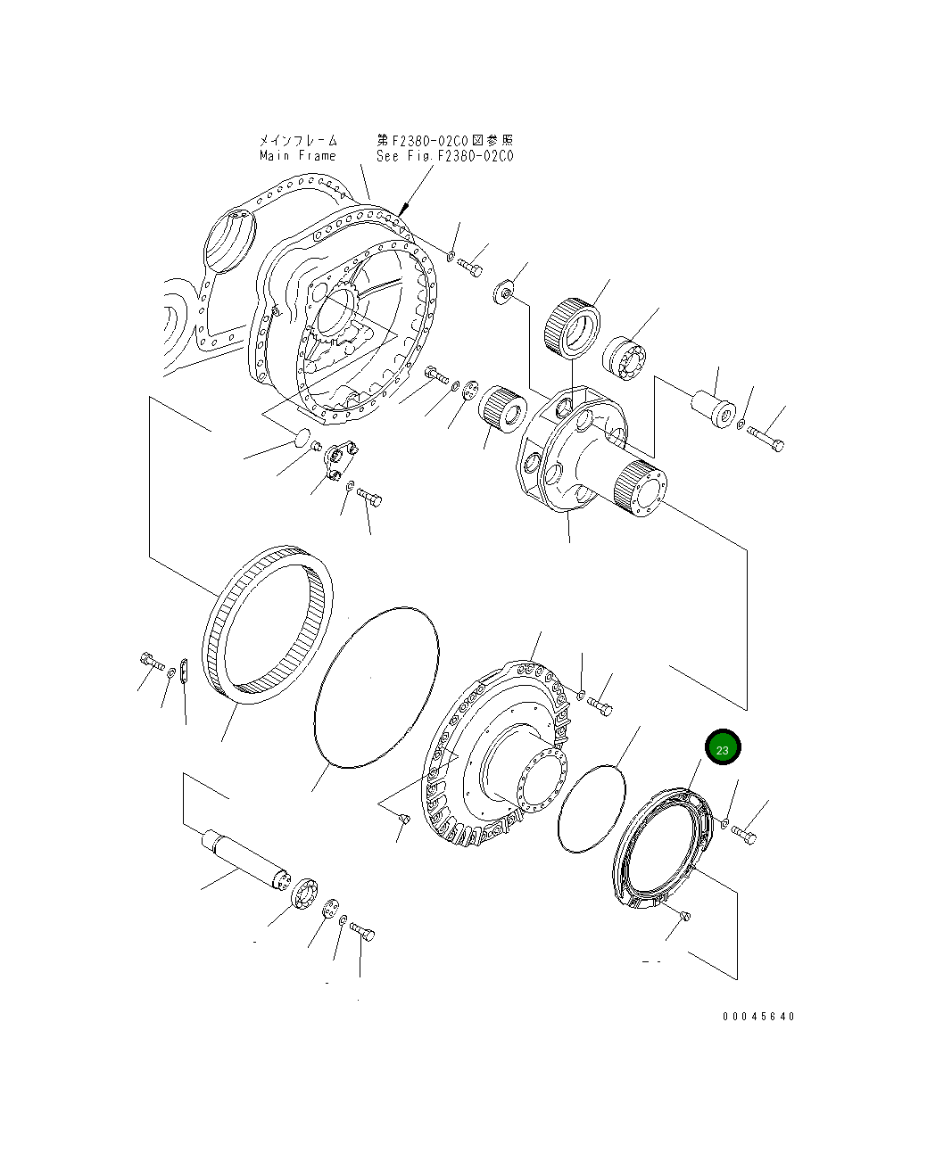 Крышка 195-27-34371  Komatsu