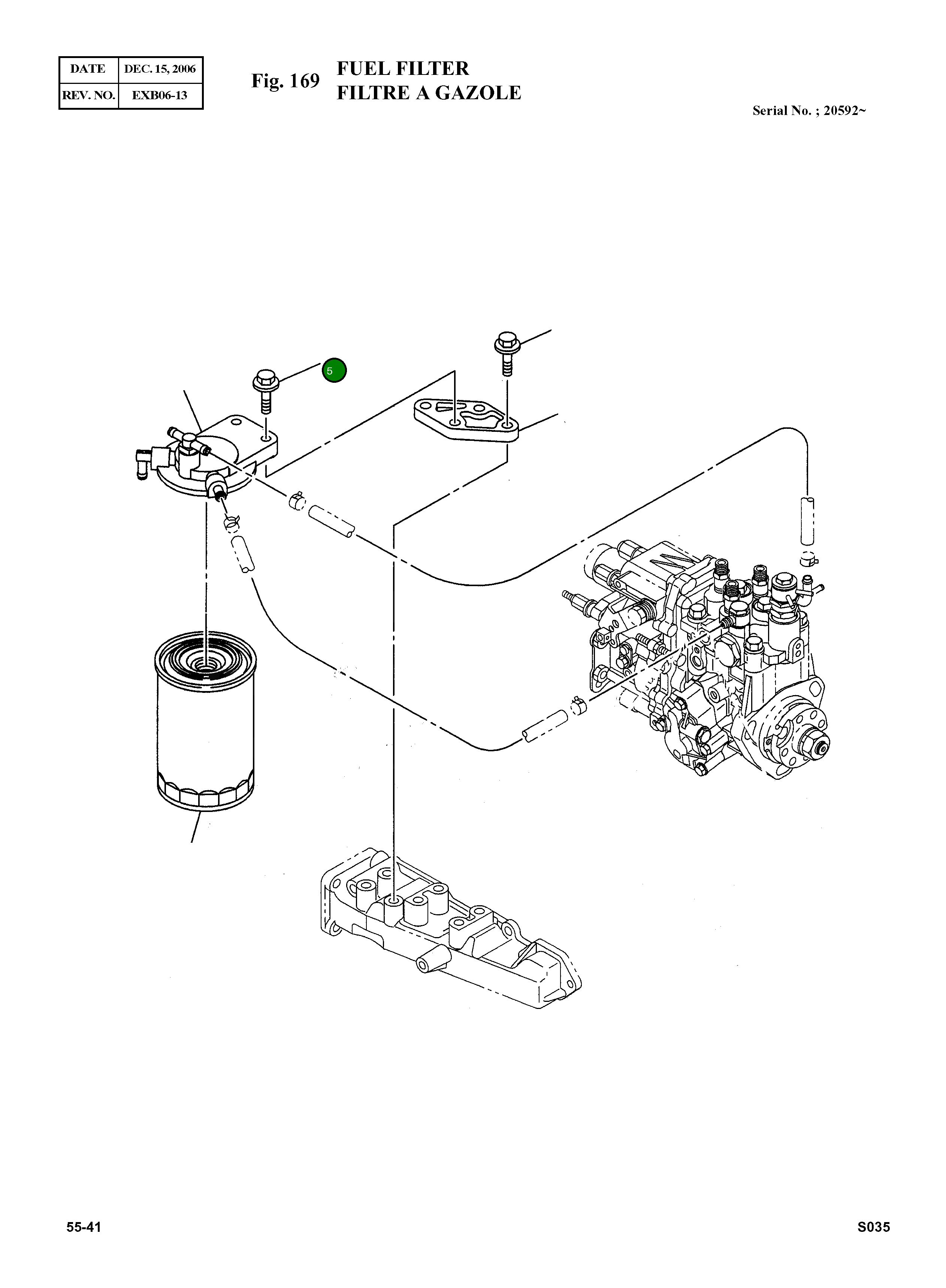 Болт 586400-3230 Komatsu