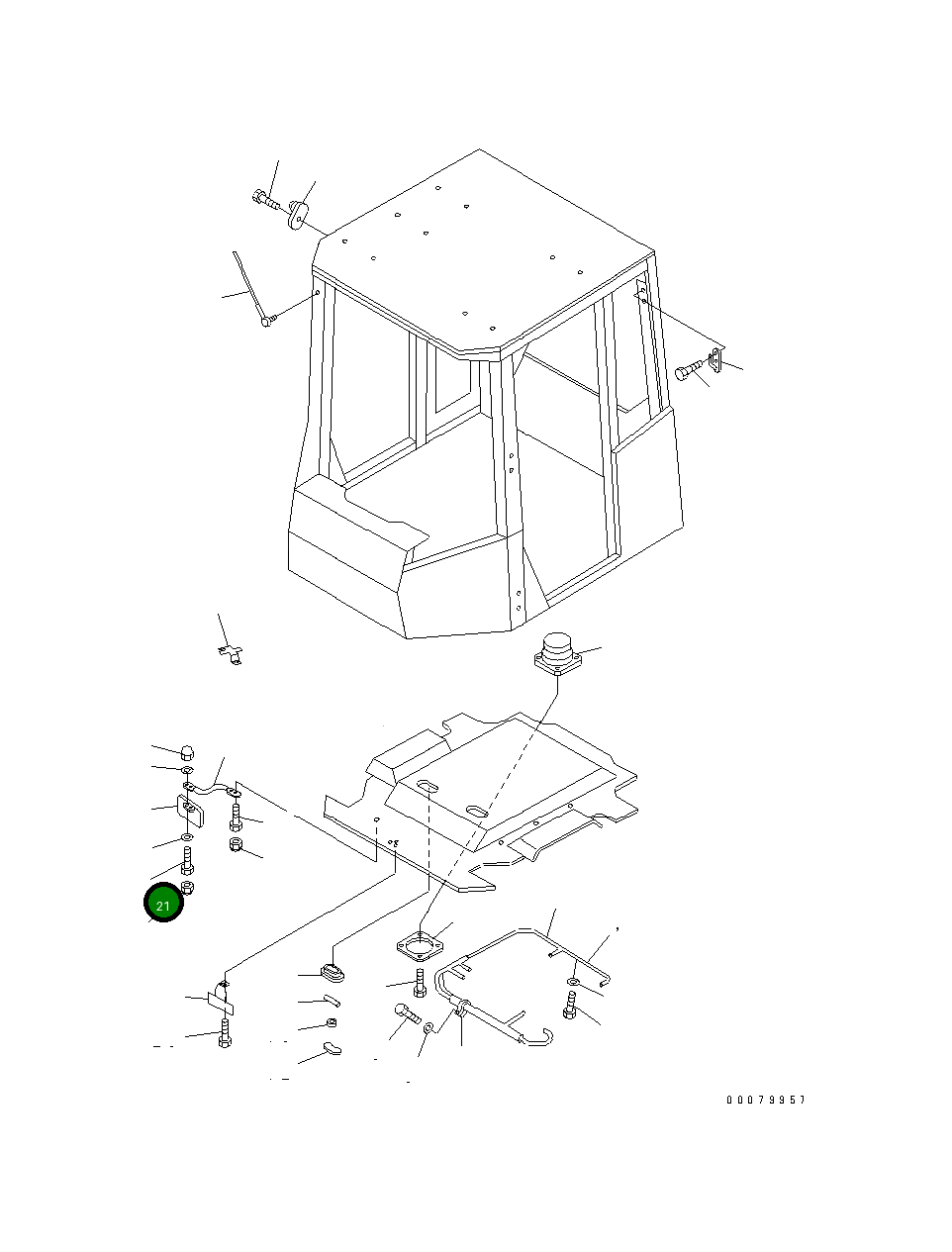 Болт 200134 Komatsu