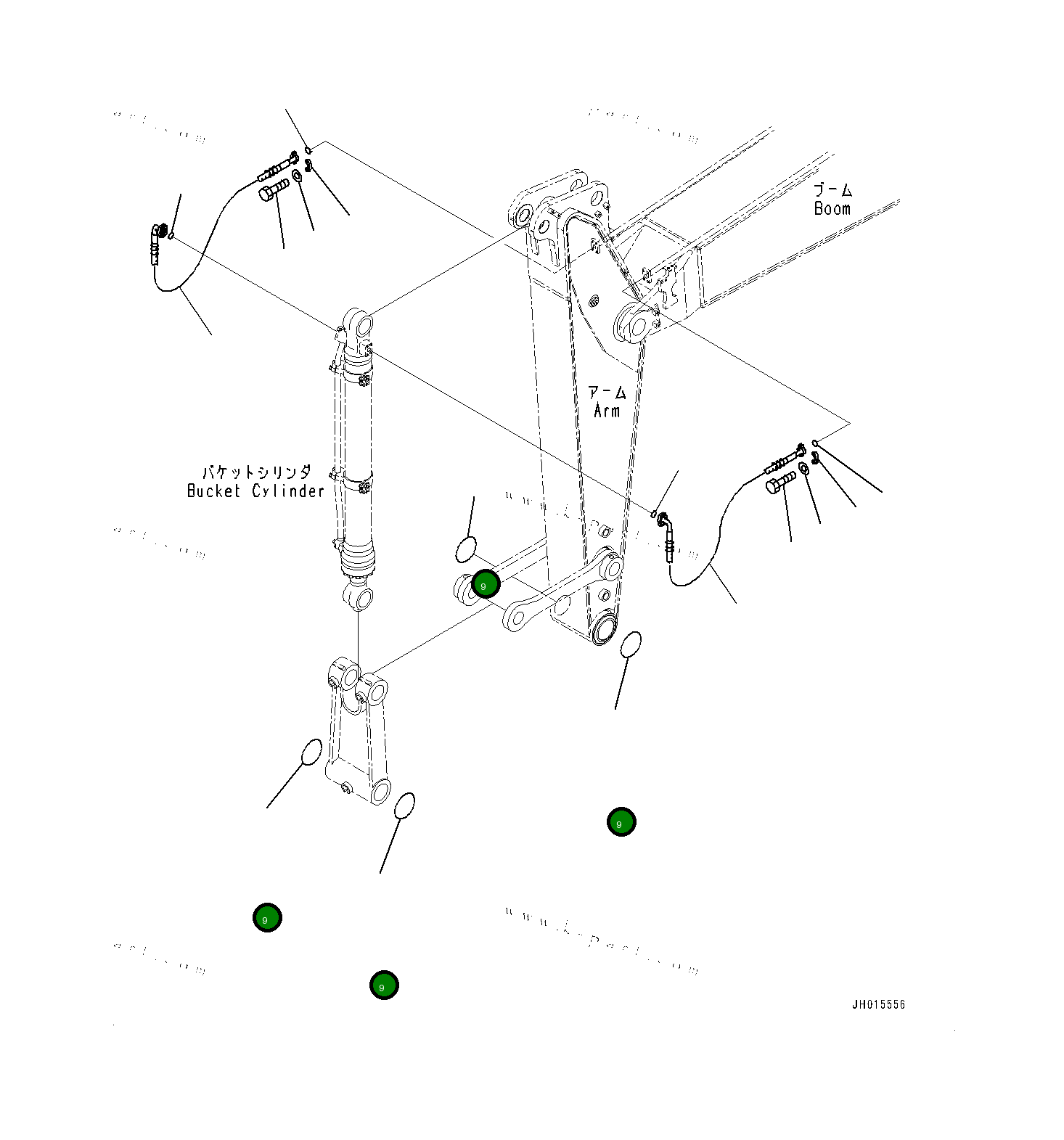 Кольцо уплотнительное (O-Ring) 2057073280 Komatsu