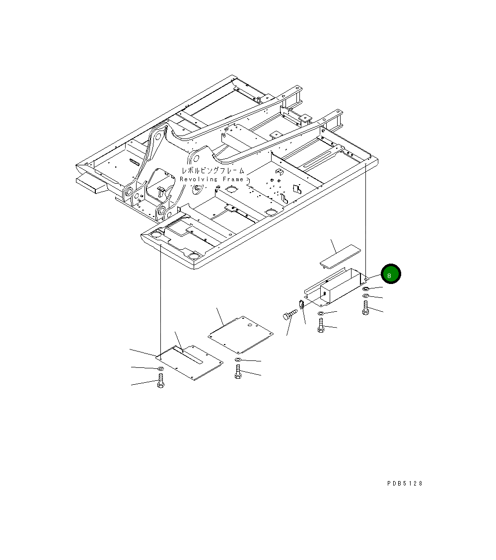 Крышка 20Y-54-26291 Komatsu