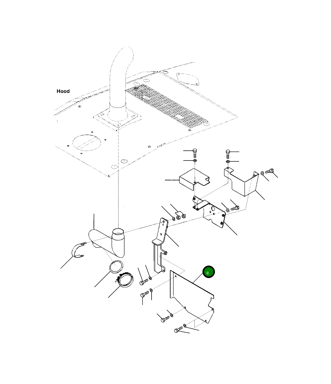 Крышка 423-01-52211  Komatsu