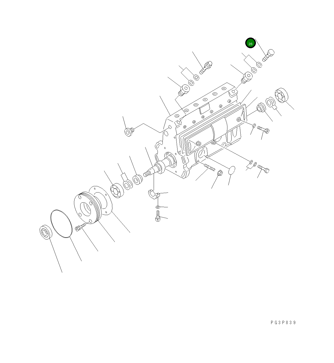 Болт DK131401-00 Komatsu