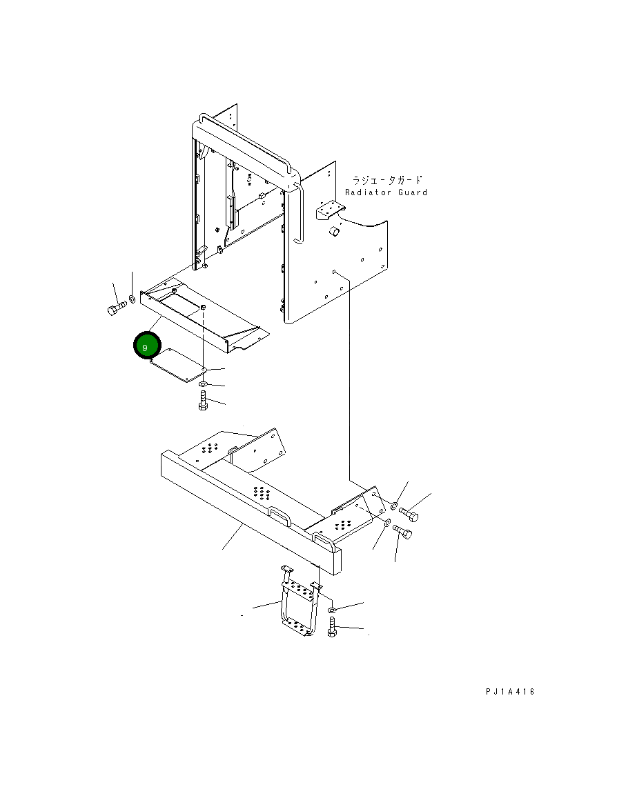 Крышка 196-54-36630  Komatsu
