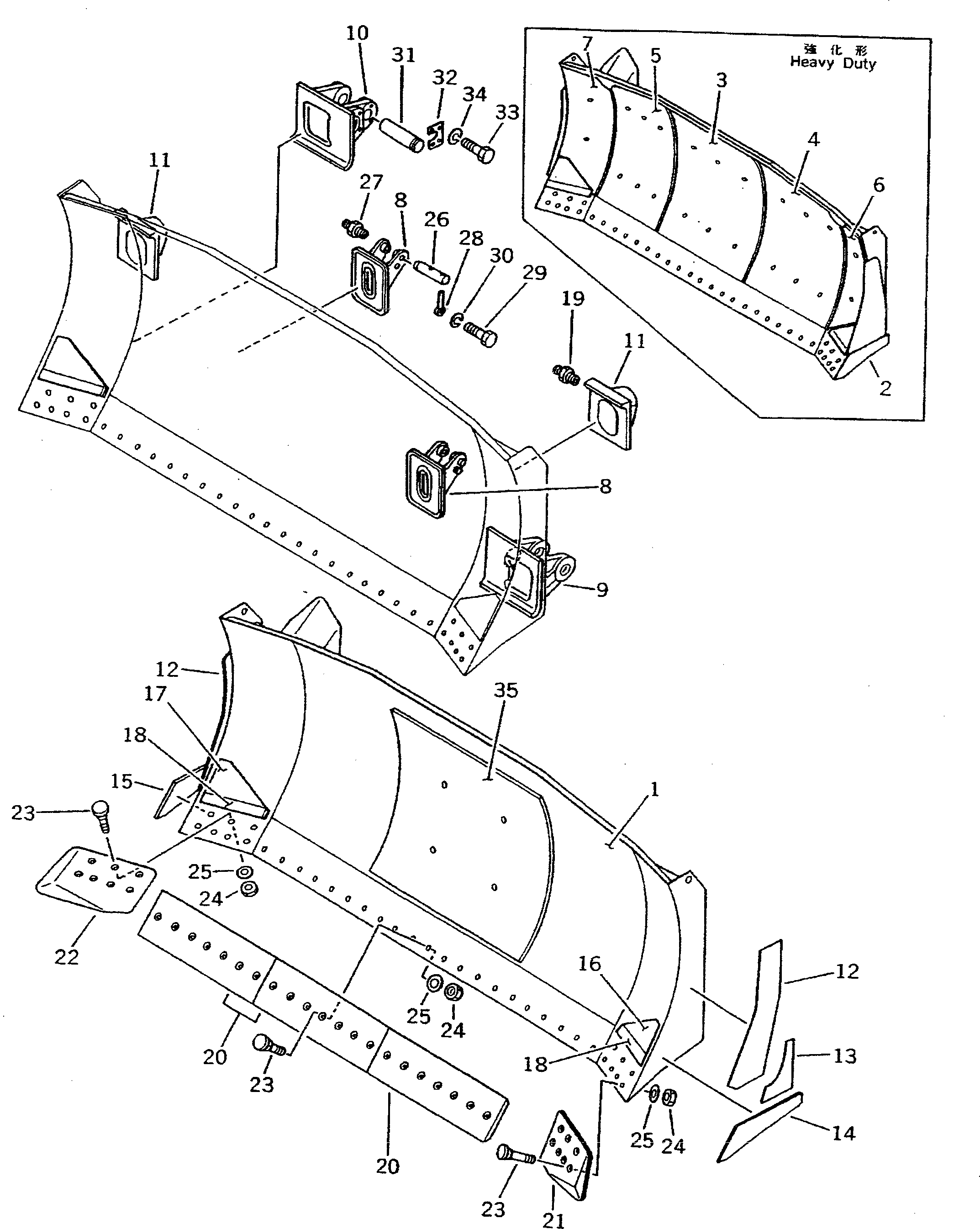 Болт 195-71-11451  Komatsu