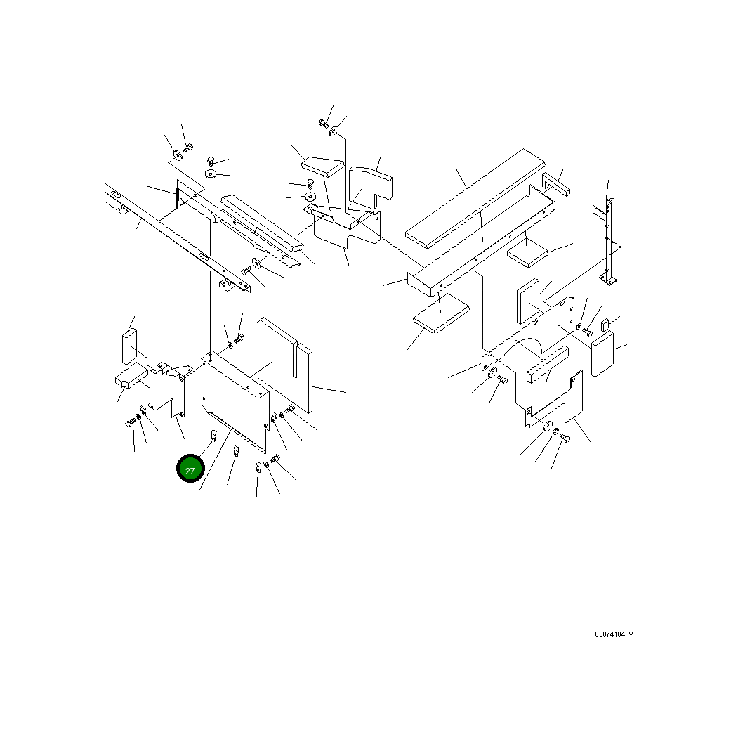 Крышка 208-54-78410  Komatsu