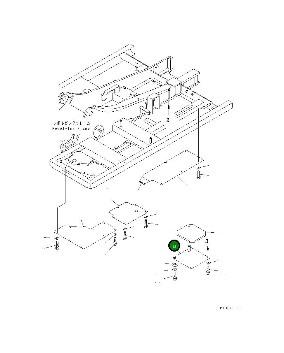 Крышка 21P-54-K3950 Komatsu