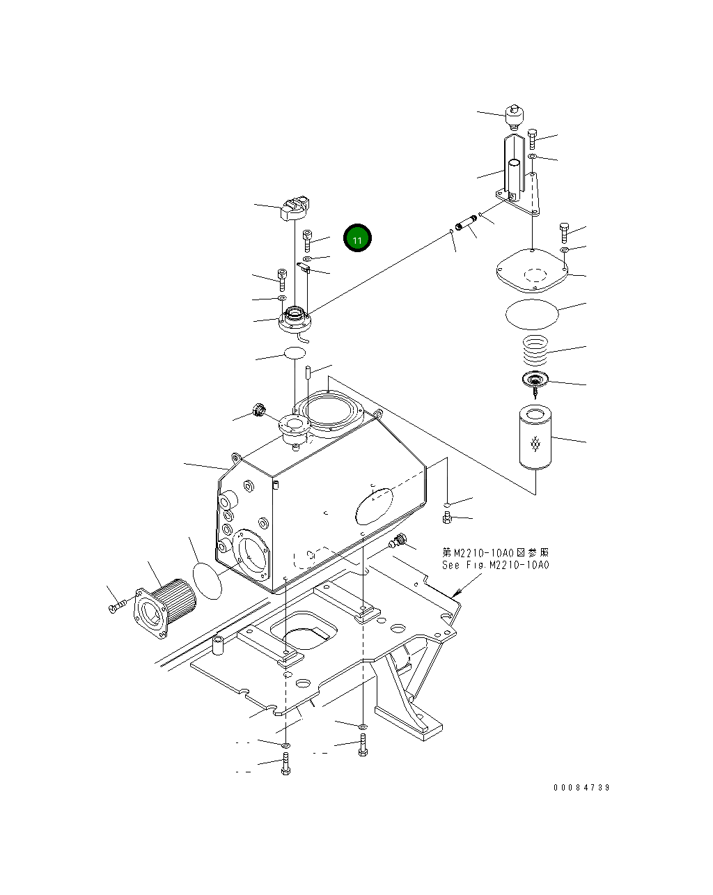 Болт 01252-70512  Komatsu