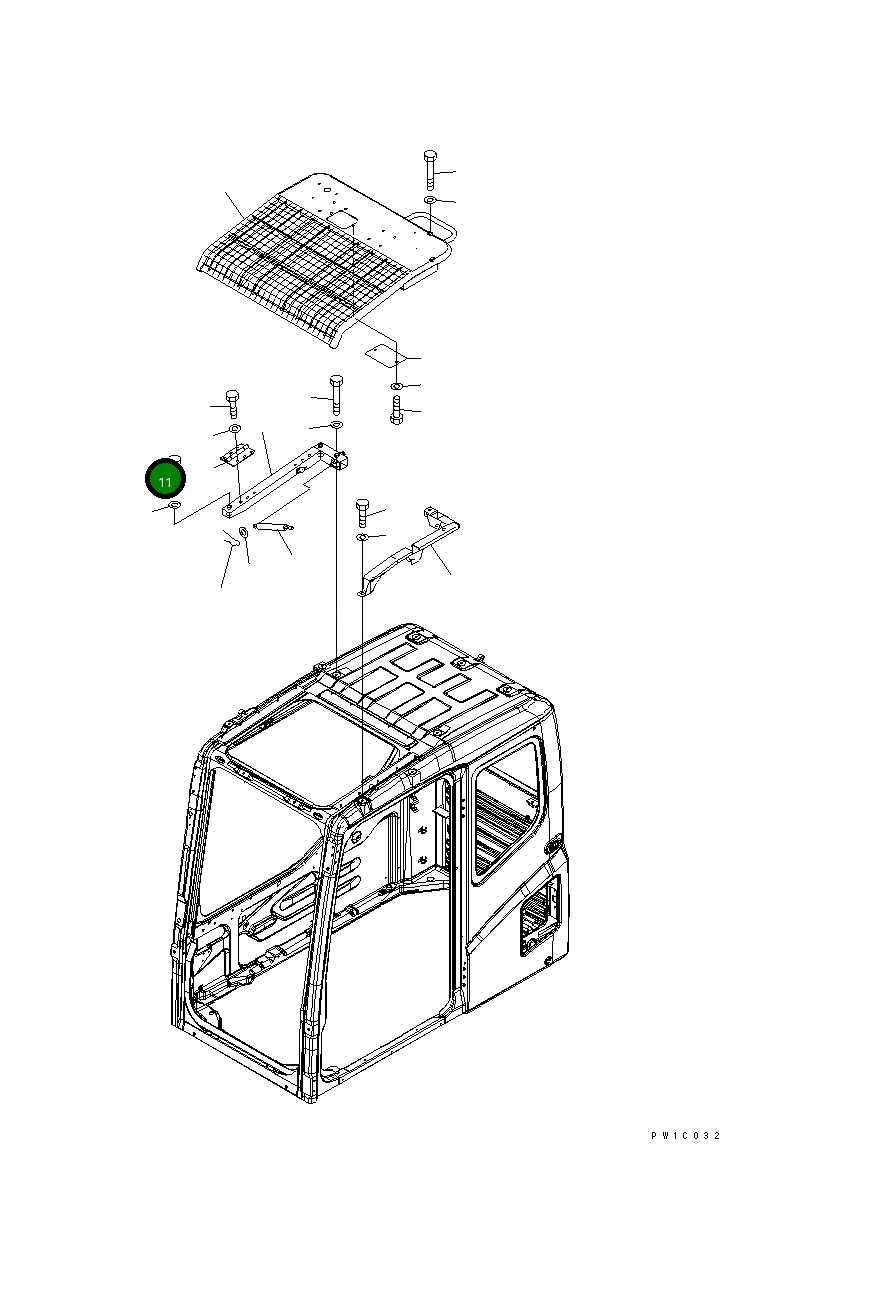 Болт 01010-D1270 Komatsu