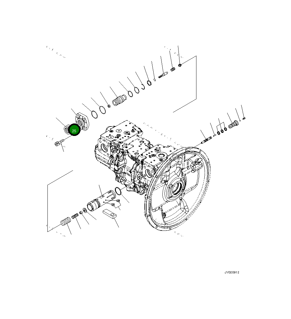 Крышка 708-2G-14190 Komatsu