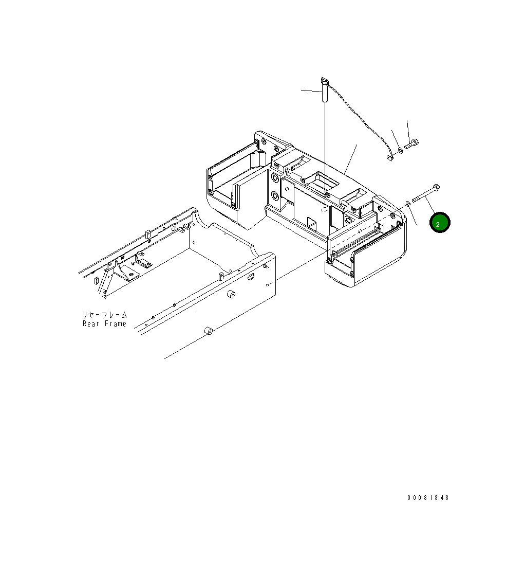 Болт 01011-62480 Komatsu