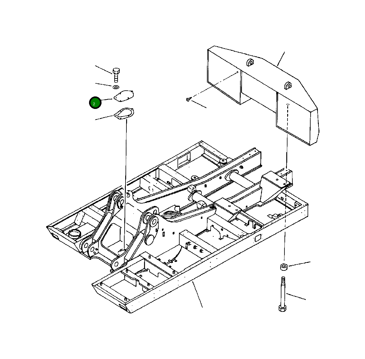 Крышка 209-46-12230  Komatsu