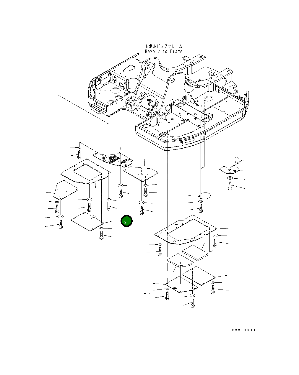 Крышка 20Y-54-28781NK Komatsu