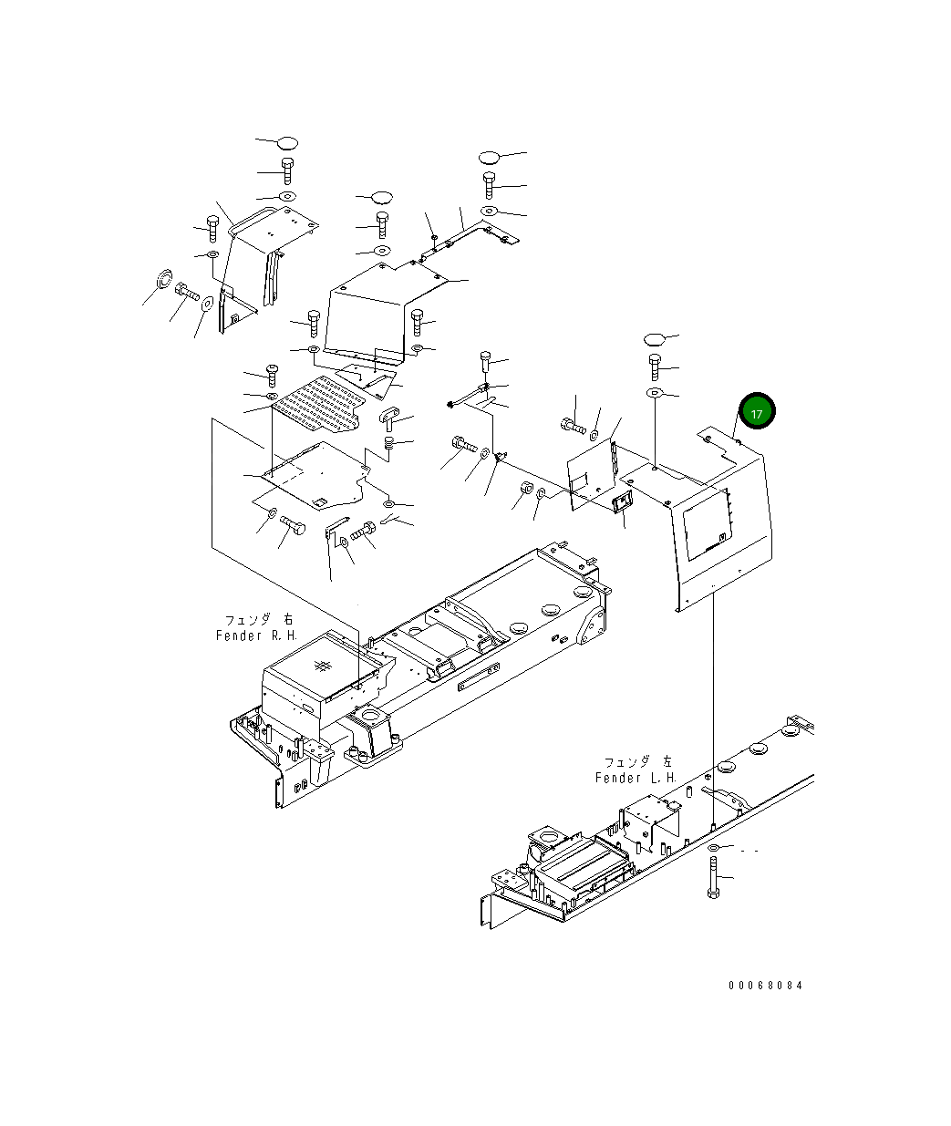 Крышка 198-54-77460 Komatsu