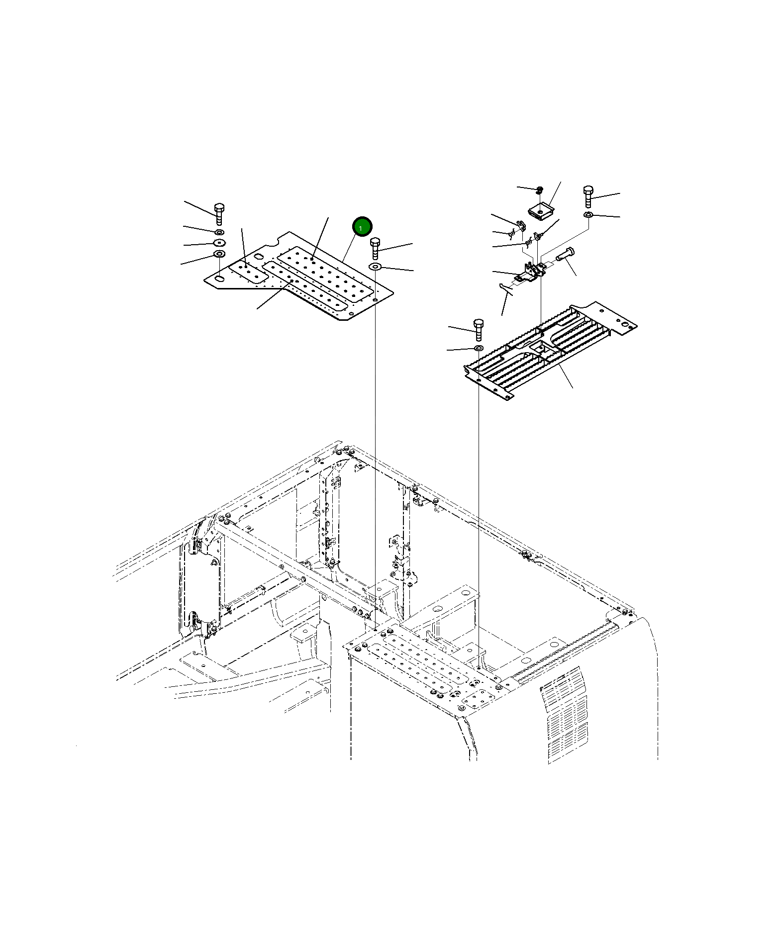 Крышка 21K-54-73441 Komatsu