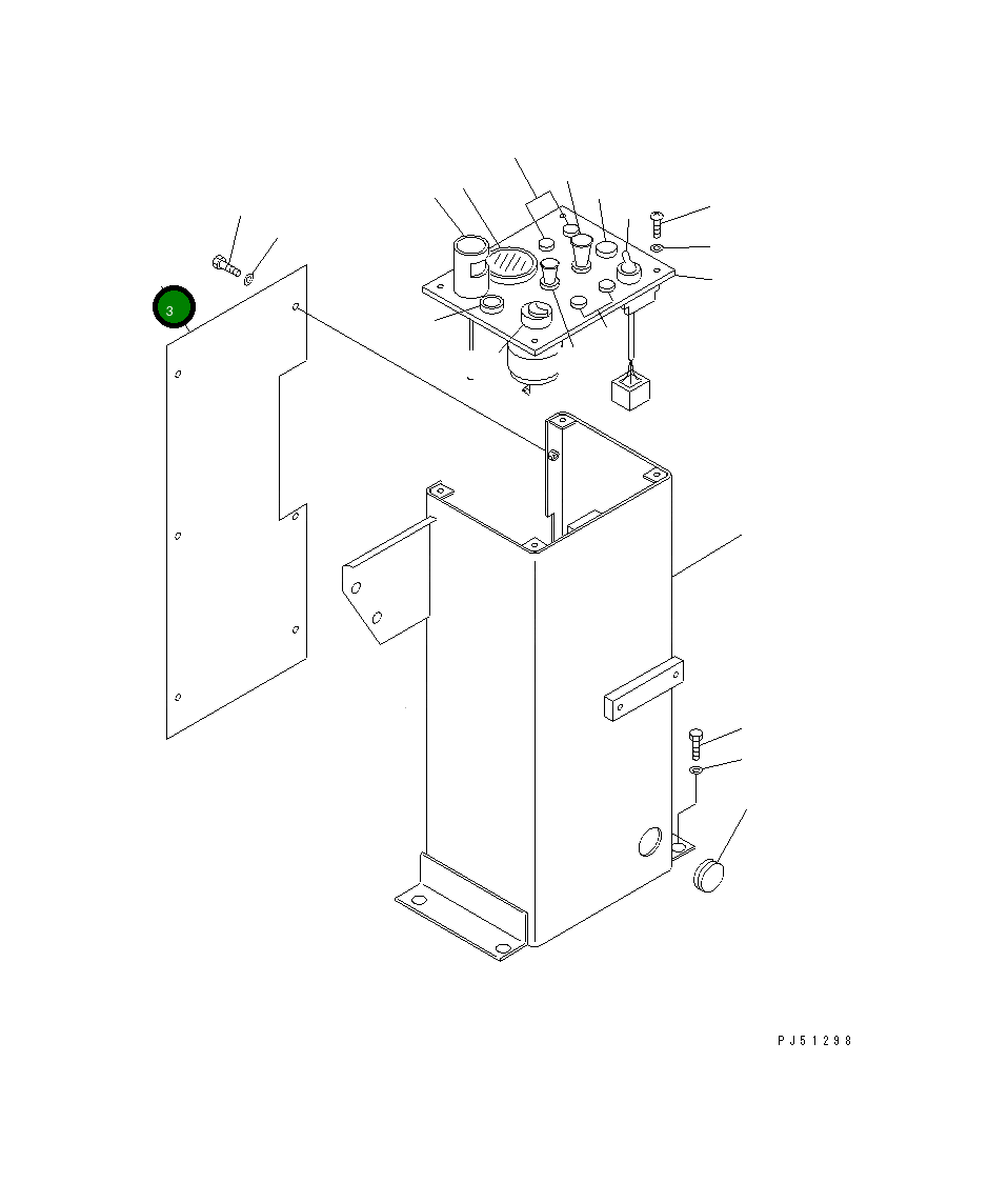 Крышка 262-06-21570 Komatsu