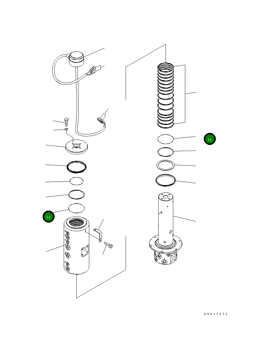 Кольцо уплотнительное (O-Ring) 20K-62-31640 Komatsu