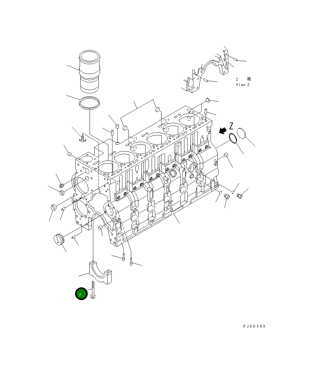 Болт 6742-01-1430 Komatsu