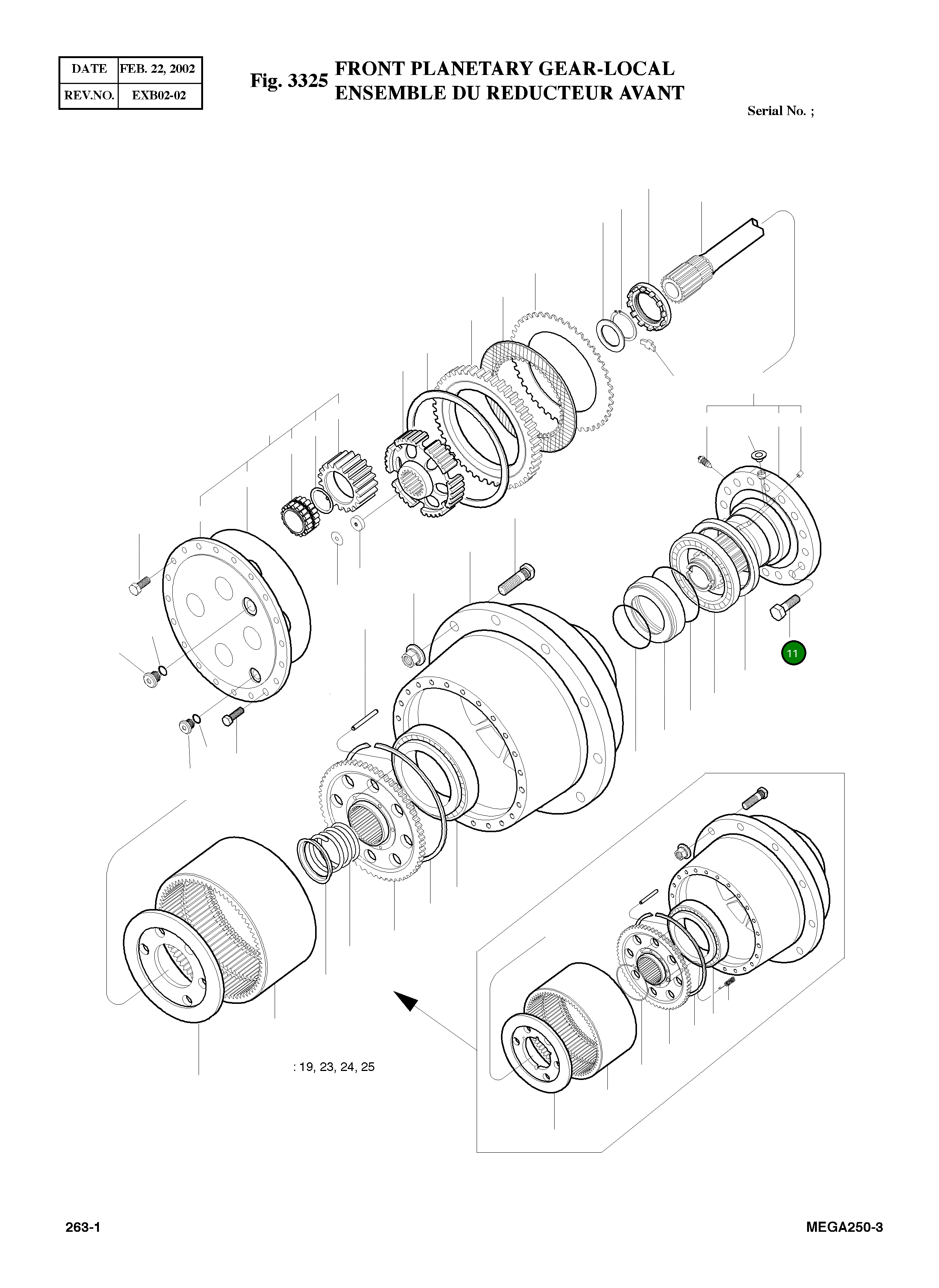 Болт 4120-7045 Komatsu
