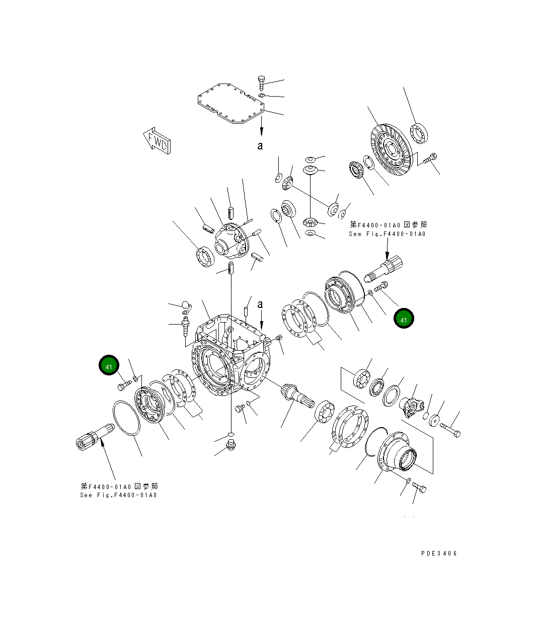 Болт 01010-61240  Komatsu