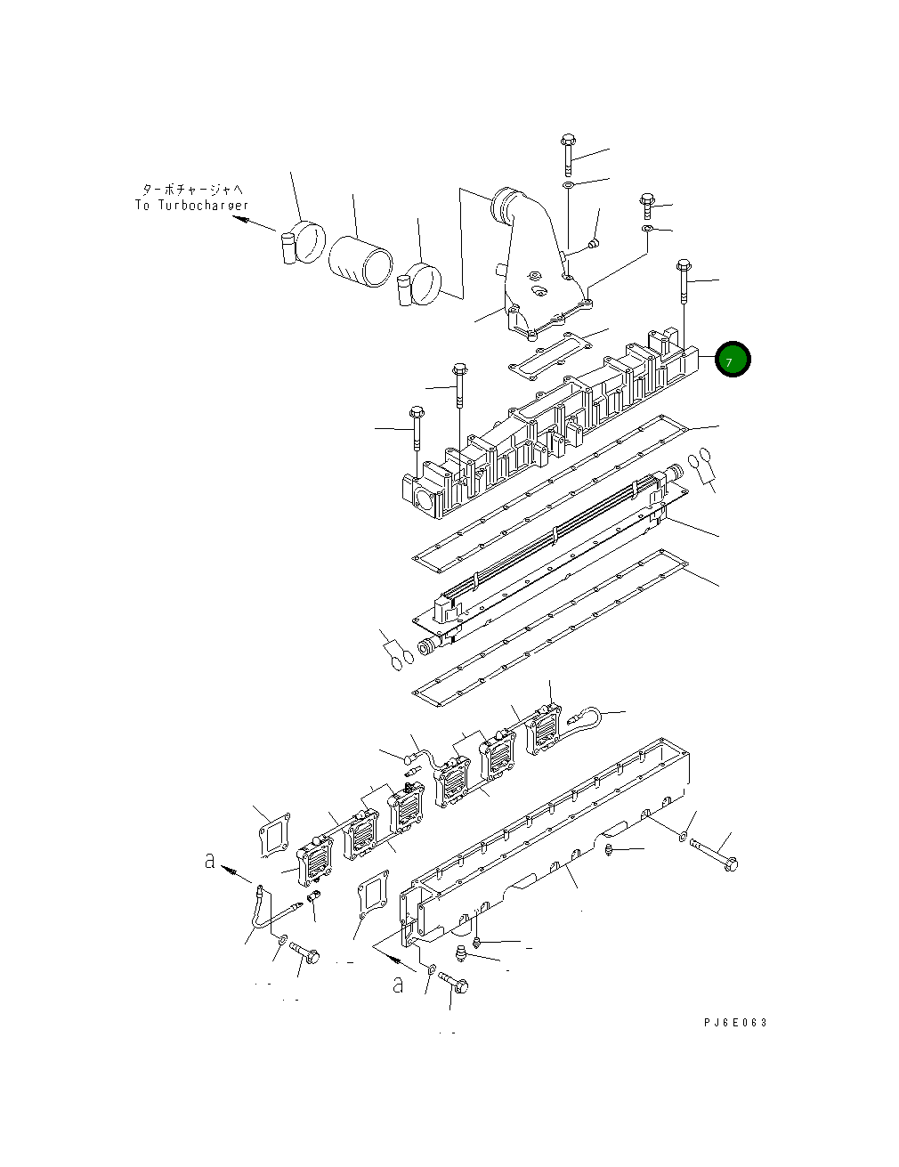 Крышка 6155-11-4310 Komatsu